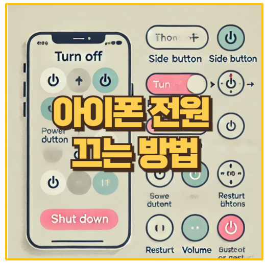  아이폰 기종별 전원 끄는 법 강제 종료 재시작까지 한눈에!
