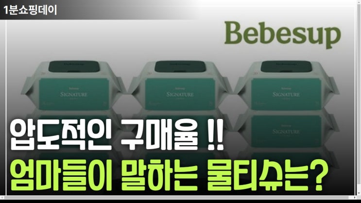  전문가가 추천하는 물티슈는 과연??