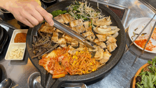  송탄 삼겹살 맛집, 미나리 무한리필 특구로 삼겹살 추천!