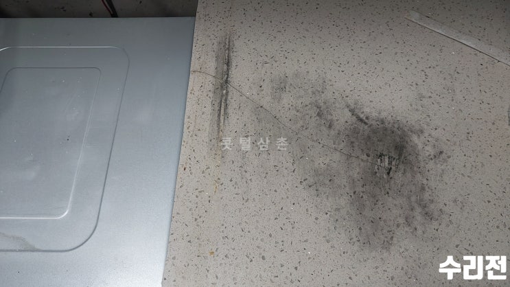  순천 인조대리석 싱크대상판 크랙 균열 갈라짐 보수 수리