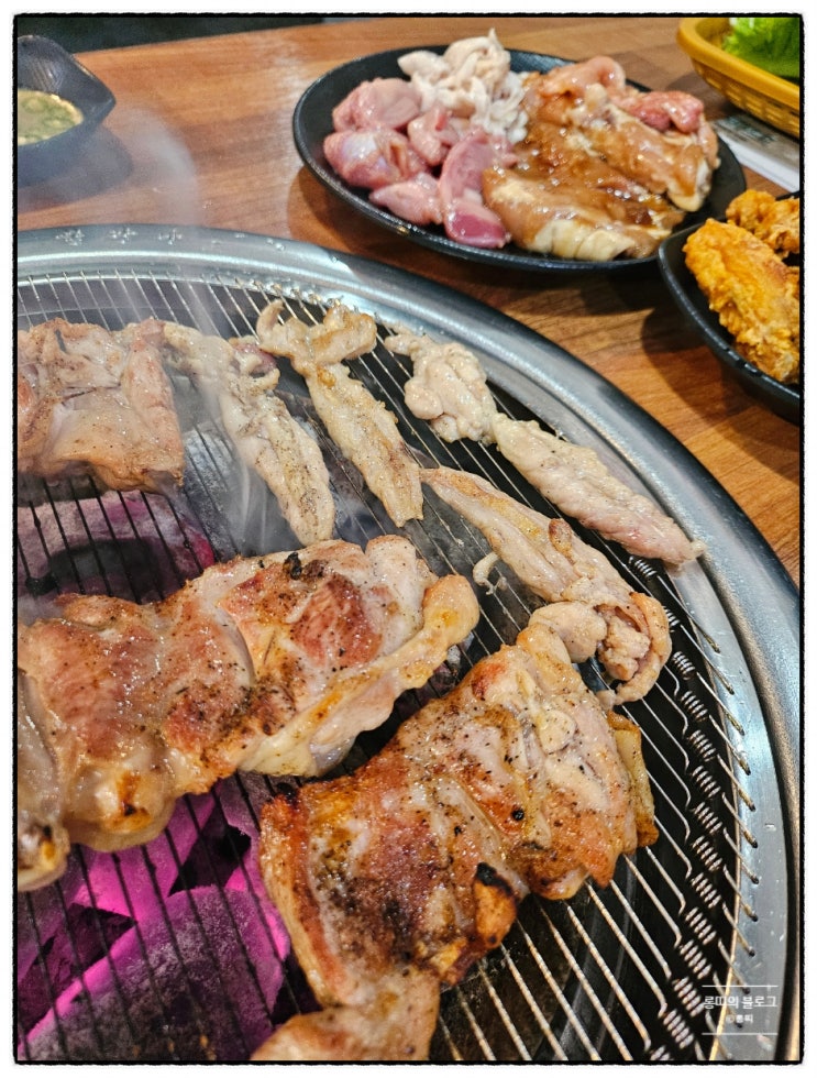  광양읍맛집 대나무향가득한집 가성비 좋은 숯불닭구이