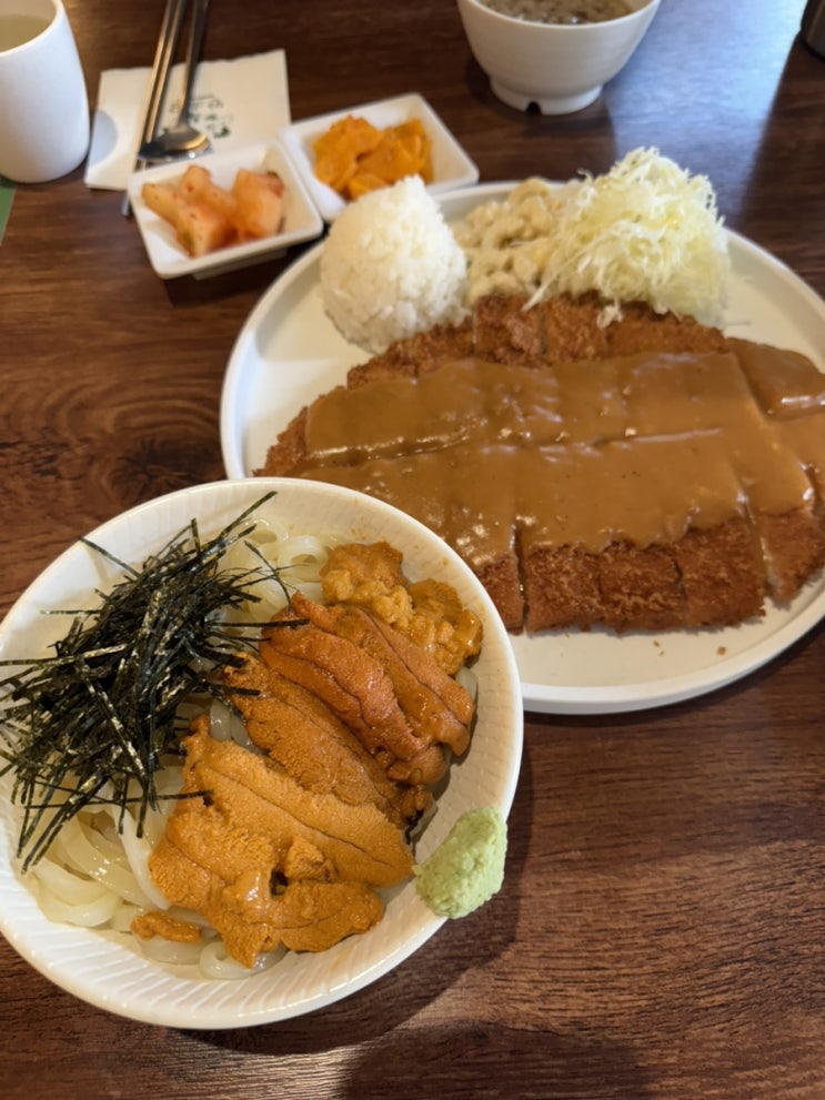  [만소당] 압구정 경양식돈까스 우니 우동 맛집 무빙 돈까스 혼밥 주차 가능
