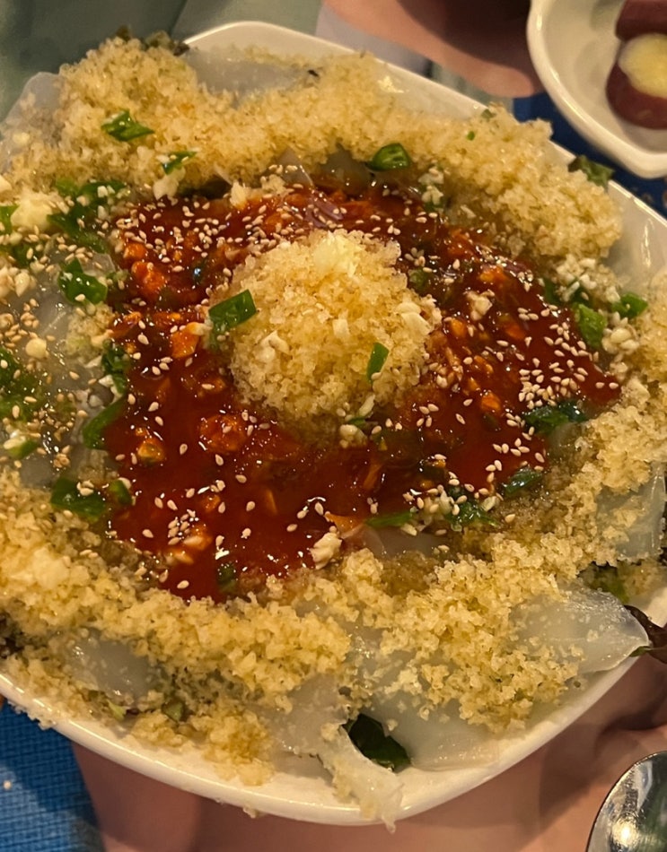  서울 강남 논현동[맛짱조개]주말 방문 웨이팅/확장이전 포뜬산오징어회