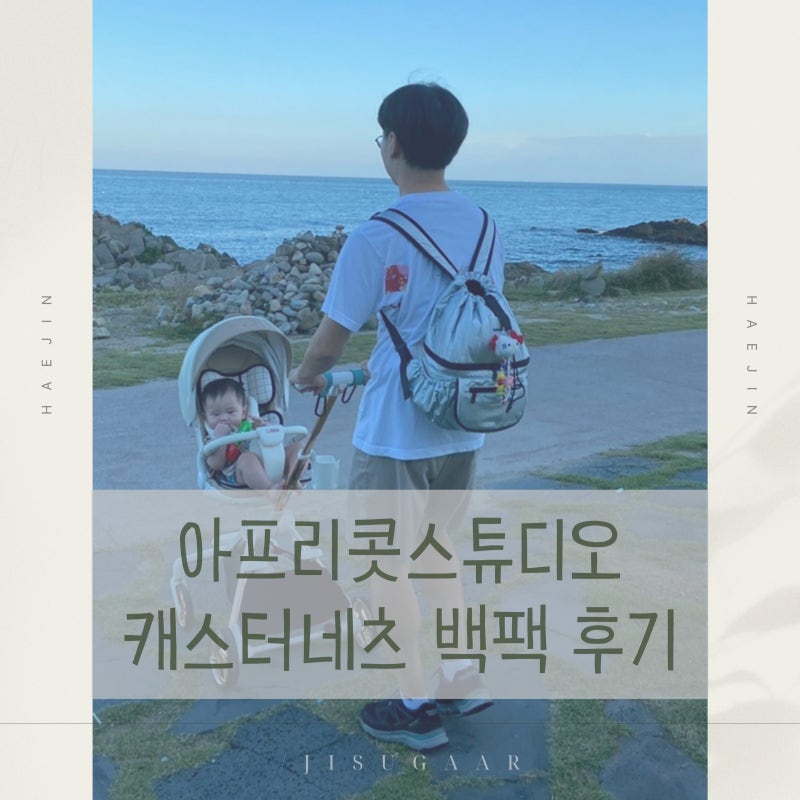 기저귀가방 백팩 아프리콧스튜디오 캐스터네츠 실버 4개월 사용후기