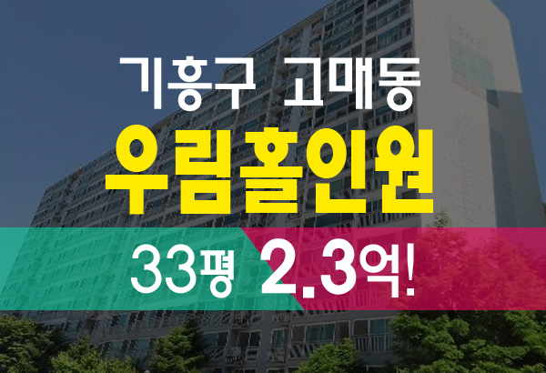  용인 고매동 매화마을 우림홀인원 아파트 경매 정보