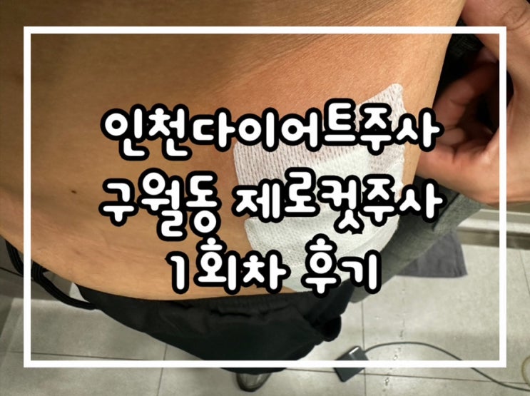  인천다이어트주사 구월동 제로컷주사 남자 옆구리 지방분해주사 1회차 솔직후기
