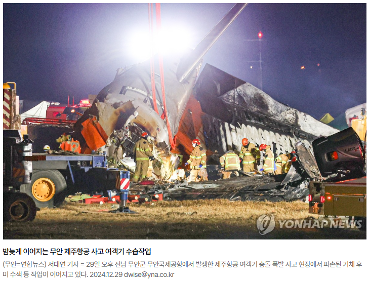 [<b>제주항공 참사</b>]일부 희생자 <b>신원확인</b> 애로…장례 절차 시간 소요