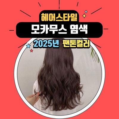  2025년 트랜드 컬러, 팬톤 모카무스로 염색 헤어스타일 추천