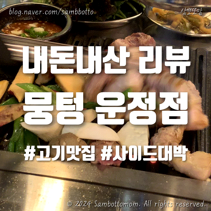  [내돈내산] 뭉텅 운정점 | 후회없는 맛집, 또갈집 | 주먹구이, 청국장, 시그니처 특밥
