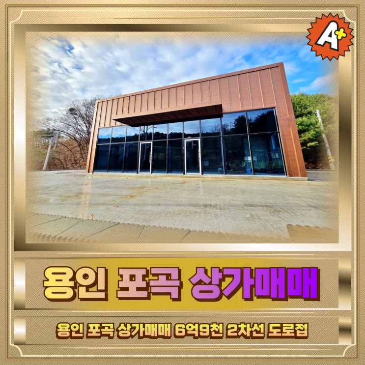  용인 포곡 상가매매 6억9천 2차선도로접