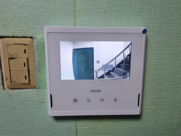  금천구 독산동 다세대빌라 코콤 비디오폰 KCV-S701 교체 설치
