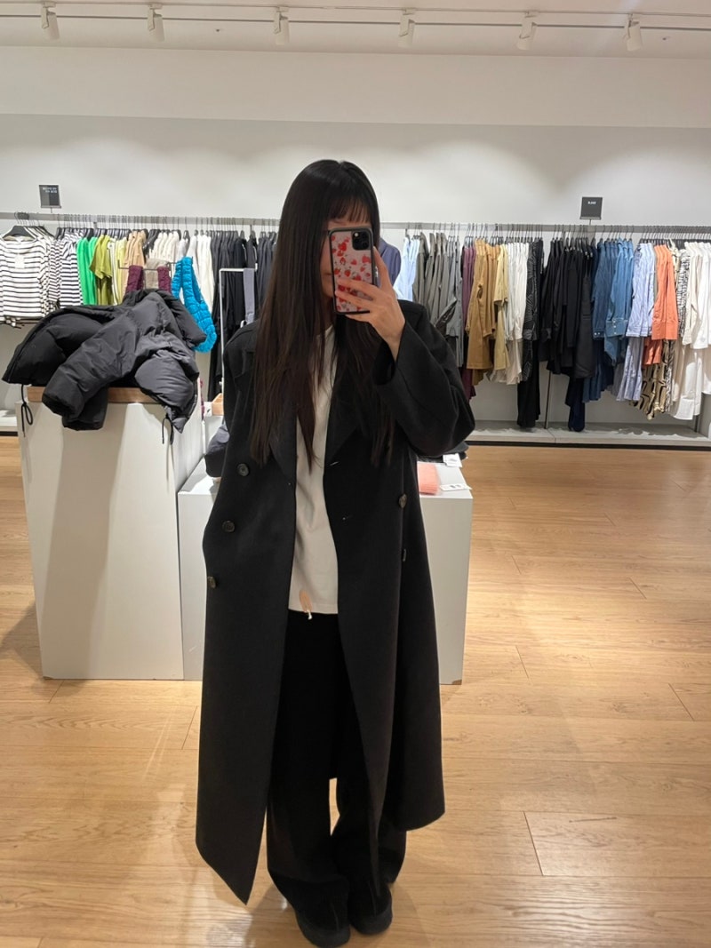 Dec. 2024 / 대전 COS 코스 세일 롱라인 울 피코트 34 36사이즈 피팅, 레더 모카신 로퍼