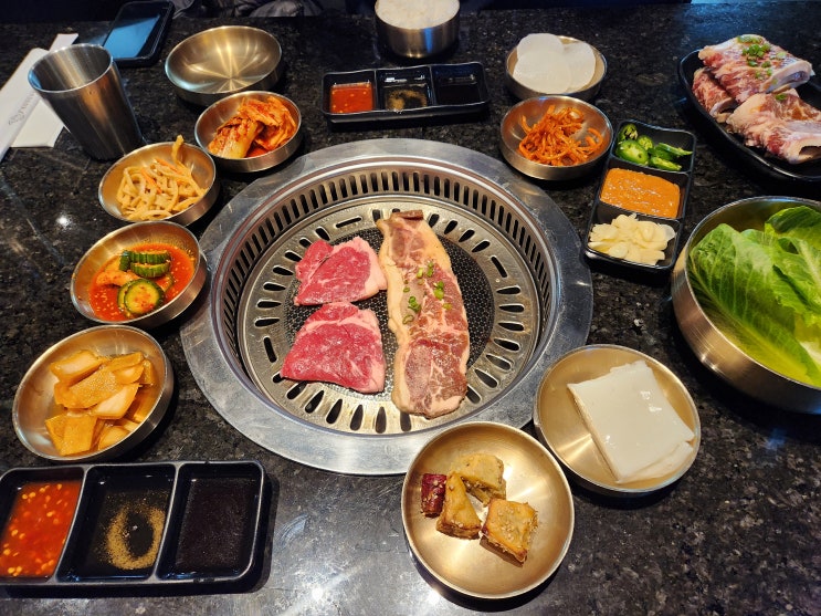  미국 라스베가스 가성비 맛집 한식 고기 뷔페 1인29불 무한리필 식당 추천 Master kim's Korean bbq