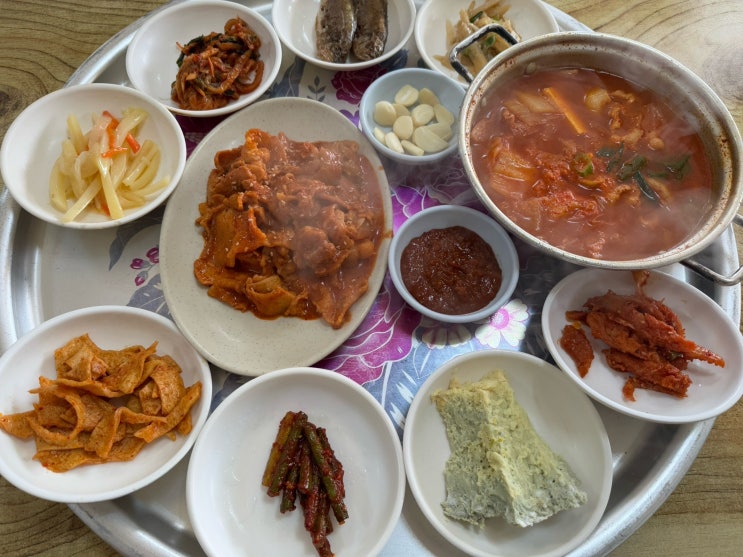  기지시 줄다리기 기사식당 아침 백반 가능한 당진 맛집