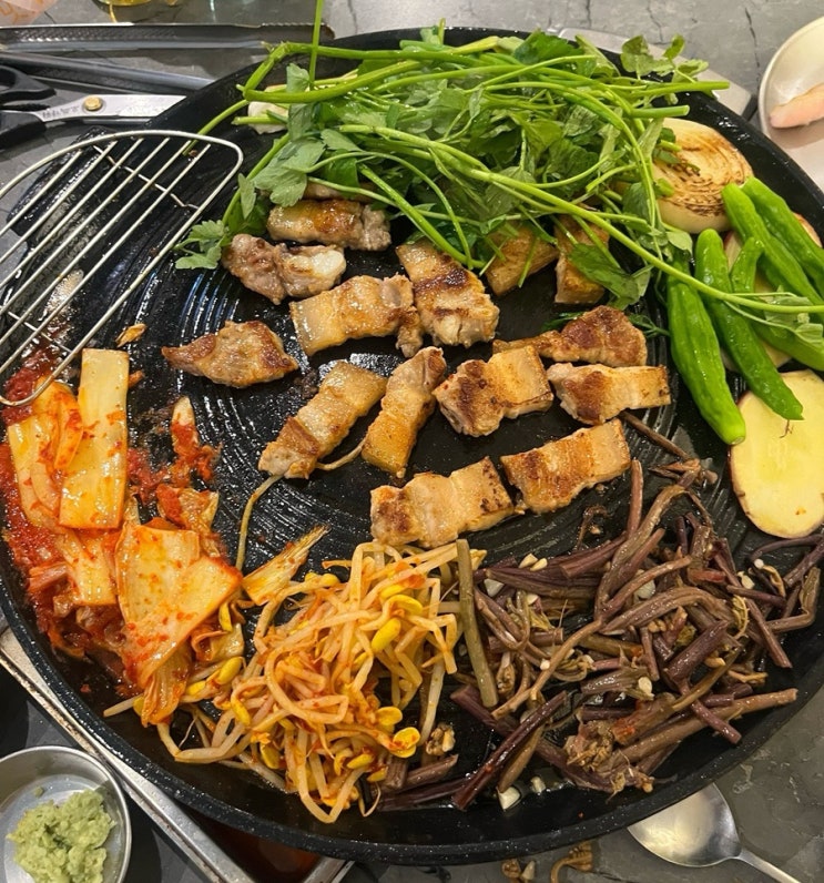  [중랑교집] 중랑구 솥뚜껑 생오겹살 맛집 상봉 고기집