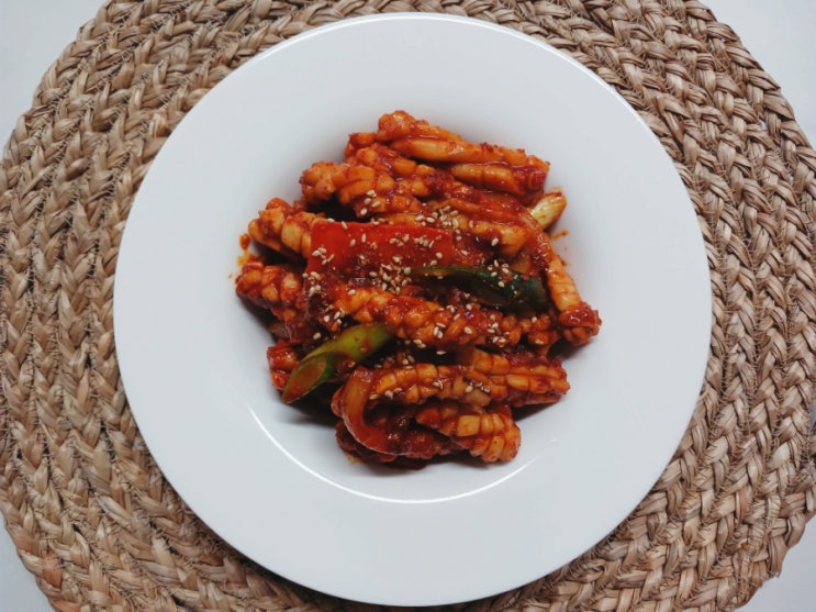  건강밥상 구중구포 수제 생강청 오징어볶음