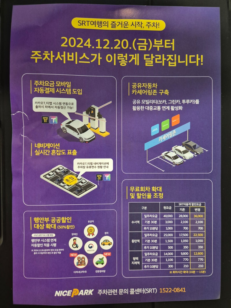 평택지제역 2번출구 주차장 위치, 주차요금 (2025.01 최신)