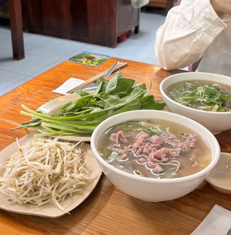  나트랑 시내 아침 현지 맛집 쌀국수 포보 pho bo