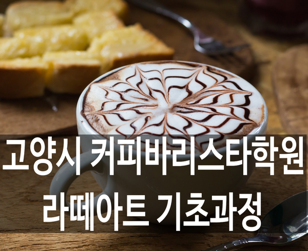  고양시 커피바리스타학원 라떼아트 고용24 국비지원 기초과정