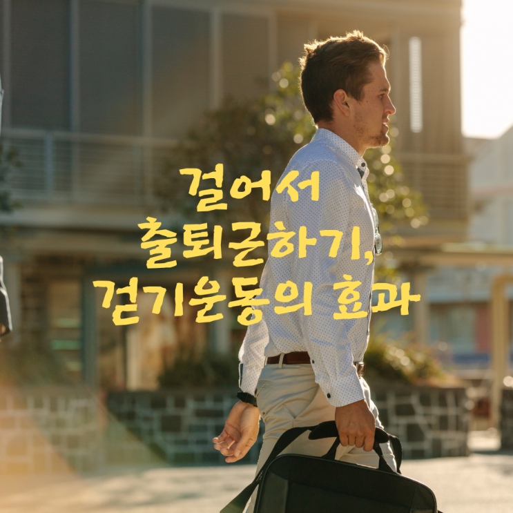  걸어서 출퇴근하기, 걷기운동의 효과