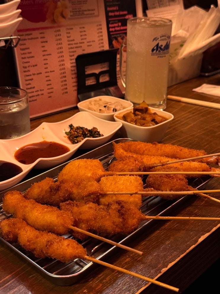  쿠시카츠 야타이 후쿠로 | 오사카 이자카야 감성 가득한 2차 코스