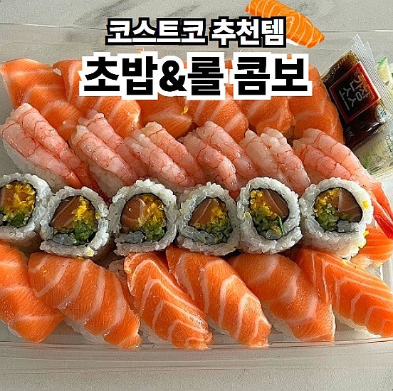  코스트코 추천템 초밥&롤 콤보 연어초밥 추천
