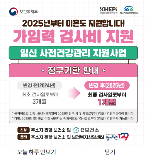e보건소 가임력 검사비 지원 받는 방법 부터 청구 방법 까지