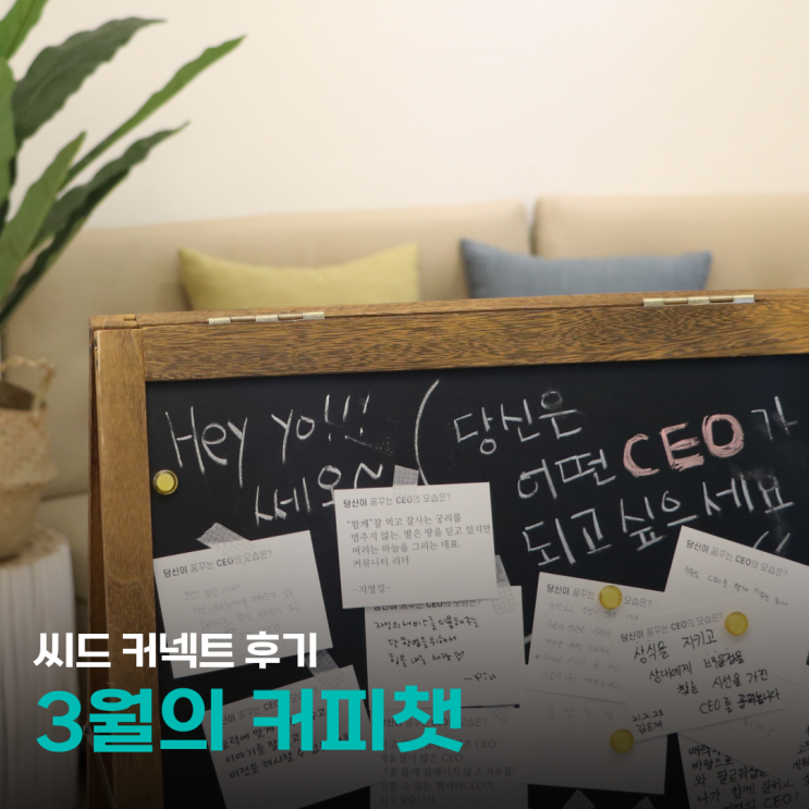  씨드 커넥트 후기, 3월의 커피챗 멘토링으로 창업고민 해결해보기!