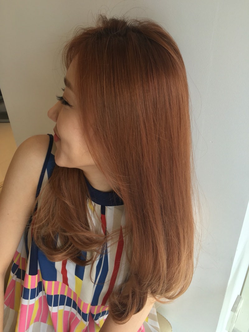 올여름 유행 헤어 컬러 밝은 오렌지 브라운 염색으로 연출해보세요. : 네이버 블로그, image size:800x1067