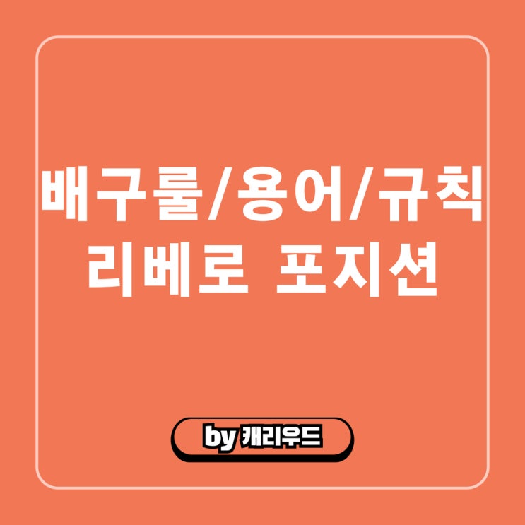  배구 포지션 리베로 뜻 역할 특징 규칙 설명