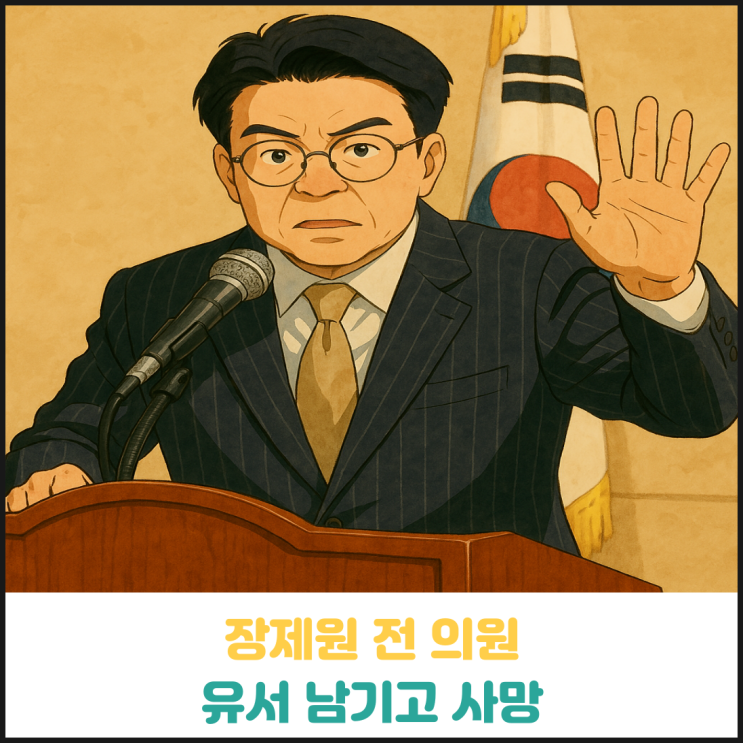 장제원 전 의원 유서 남기고 사망 장제원 전 의원 유서 남기고 사망