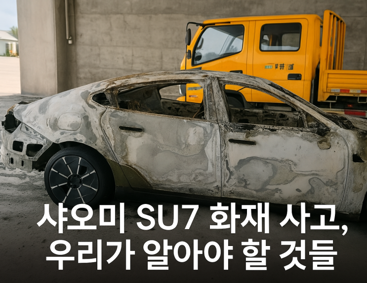 <b>샤오미 전기차</b> SU7 <b>화재</b>  탑승자 전원 사망,  주가 폭락까지...