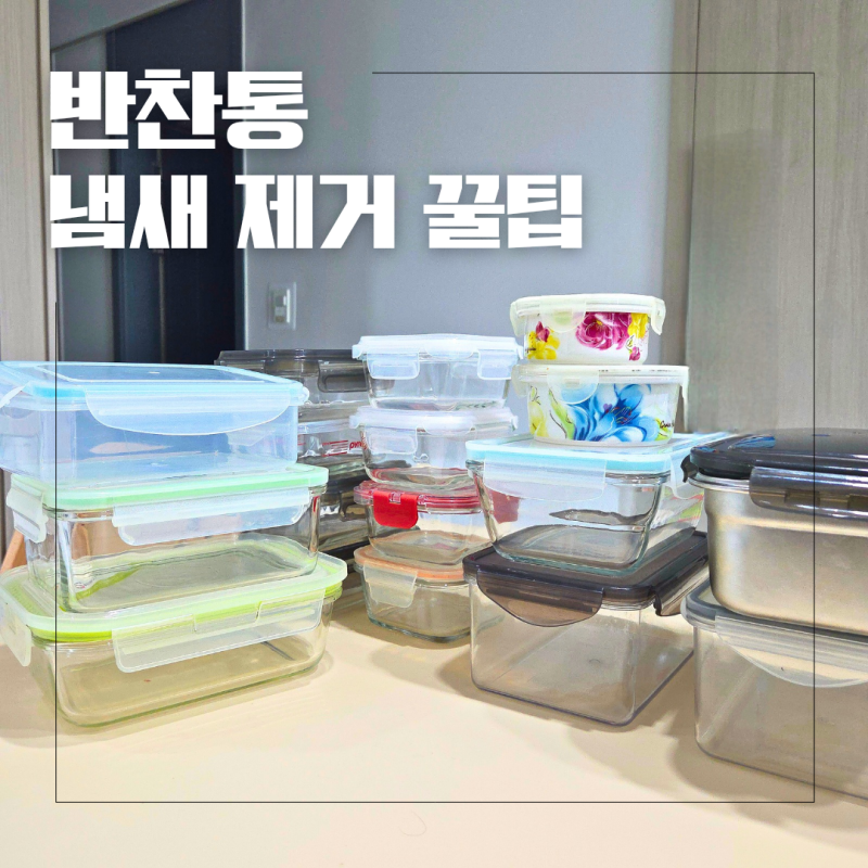 반찬통 냄새 제거 꿀팁! 고무패킹까지 깔끔하게 세척하는 법