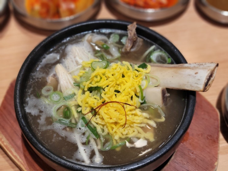  다산 현대프미엄아울렛 식당 성북동 면옥 아기랑 왕갈비탕 점심 식사 후기