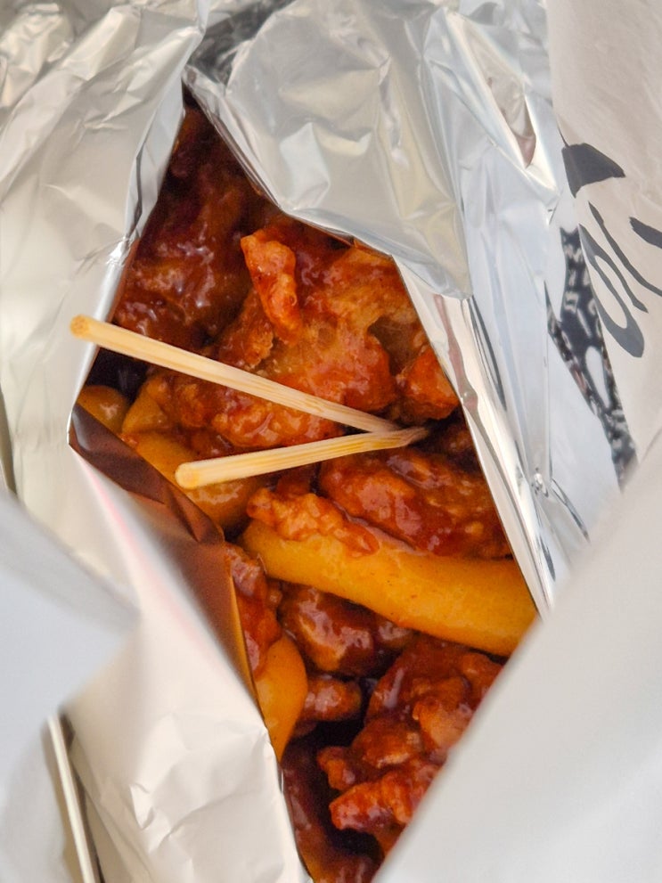  큰집닭강정 동두천지행점 중간매운맛 내돈내산 후기
