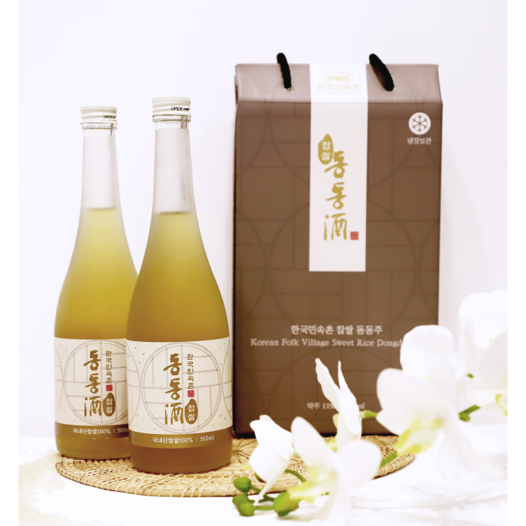  선물하기 좋은 전통주 추천, 국내산 찹쌀 100% 한국민속촌 찹쌀 동동주
