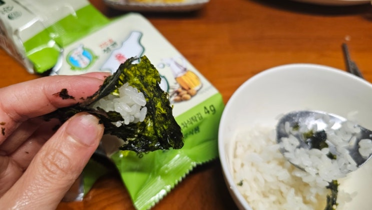  맛있는김 추천 지도표 성경김 올리브 녹차 도시락 김 16봉 (성경식품 김)