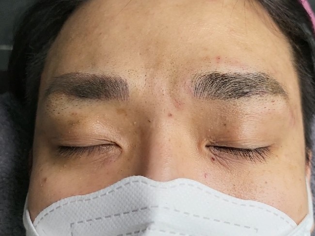  관상학눈썹 쉽게하기.  전주 남자여자 눈썹교정