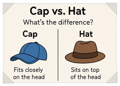 Cap 과 Hat 뭐가 다를까? 쉽게 구별하는 방법!