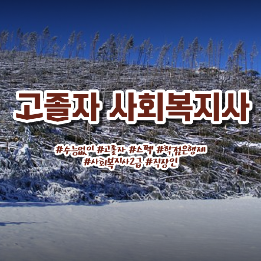  사회복지 공무원기출문제 , 사회복지사 비전공자도 독학으로 간단하게
