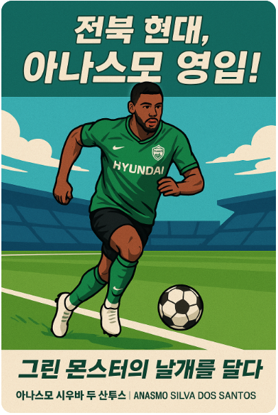 전북 현대, <b>아나스모 영입</b>!