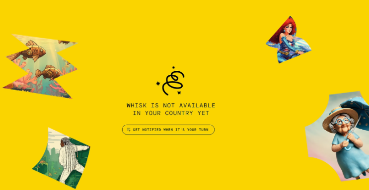  Google Whisk "Whisk is not available in your country yet" 우회 사용 방법