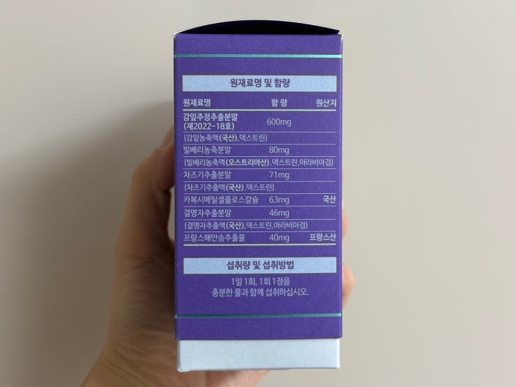 아스트라갈린 성분 눈 영양제, 영롱 아이케어 아스트라뷰