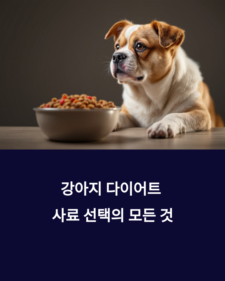  강아지 다이어트 사료 추천 완벽 가이드