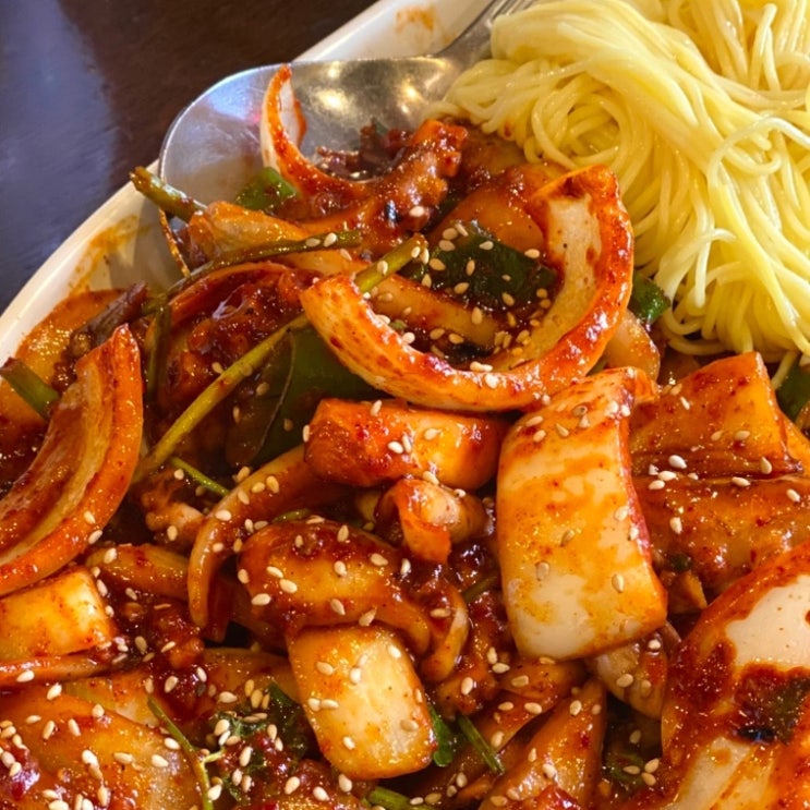  연남동 홍대 불향 가득한 낙지볶음 한식 전문점, 낙지낚찌