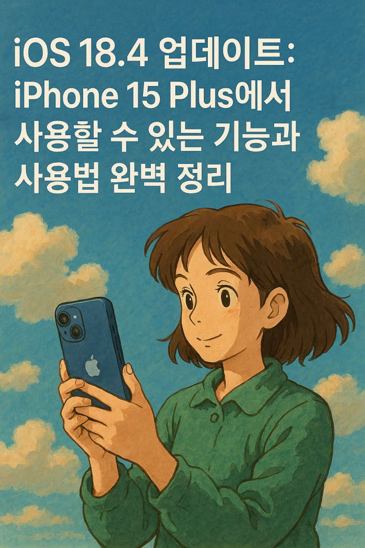  iOS 18.4 업데이트: iPhone 15 Plus에서 사용할 수 있는 기능과 사용법 완벽 정리