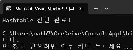  C# Hashtable
