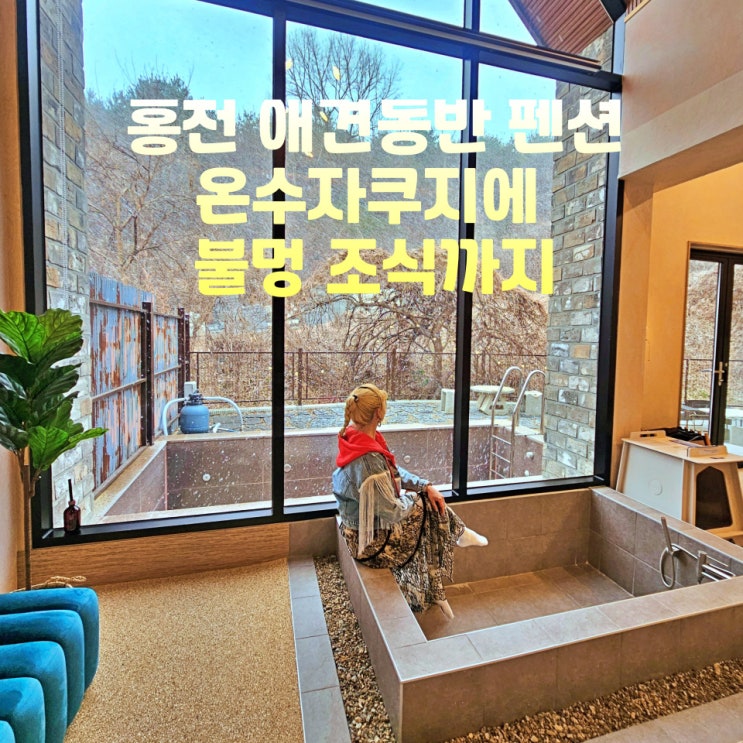  홍천 애견동반 펜션 반스힐리조트 온수 자쿠지와 조식 바비큐 불멍까지