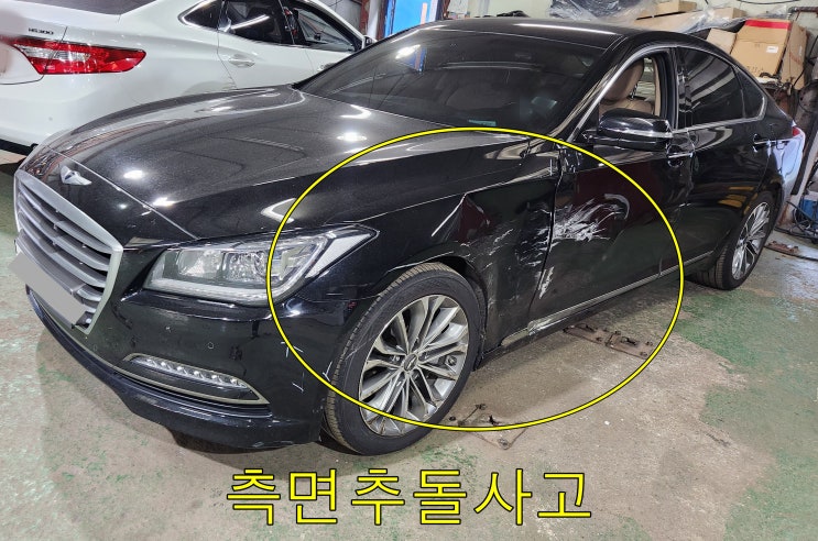  G80 도어힌지교체 군포1급자동차공업사 산본사고차전문수리 문짝도색