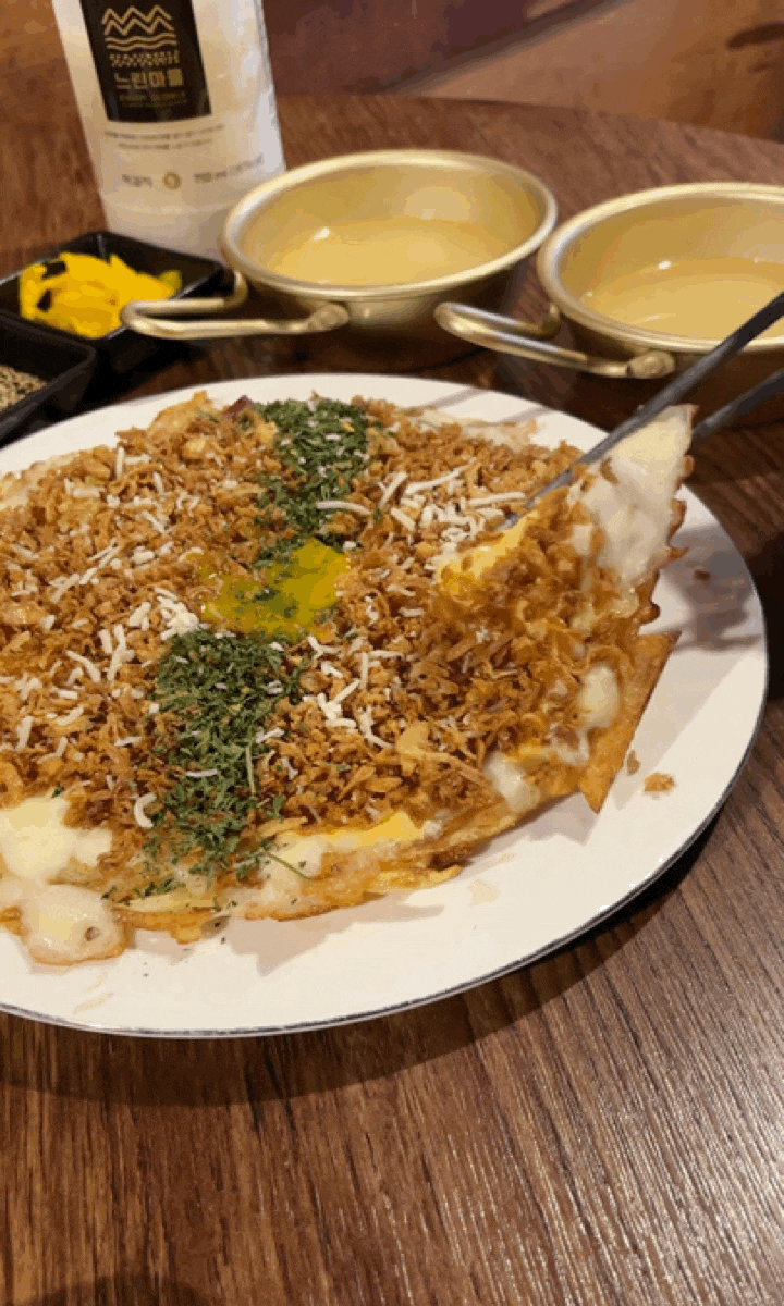  성수 한식주점 뚝섬술집 오와리주막 트러플치즈감자전 맛은